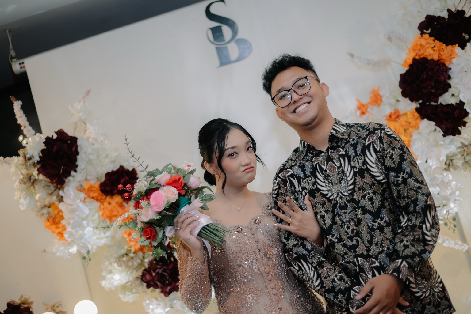 Brian and Sasa celebrating their engagement